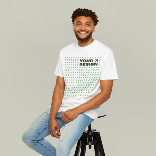 Unisex geverfd T-shirt