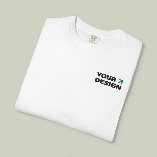 Unisex geverfd T-shirt